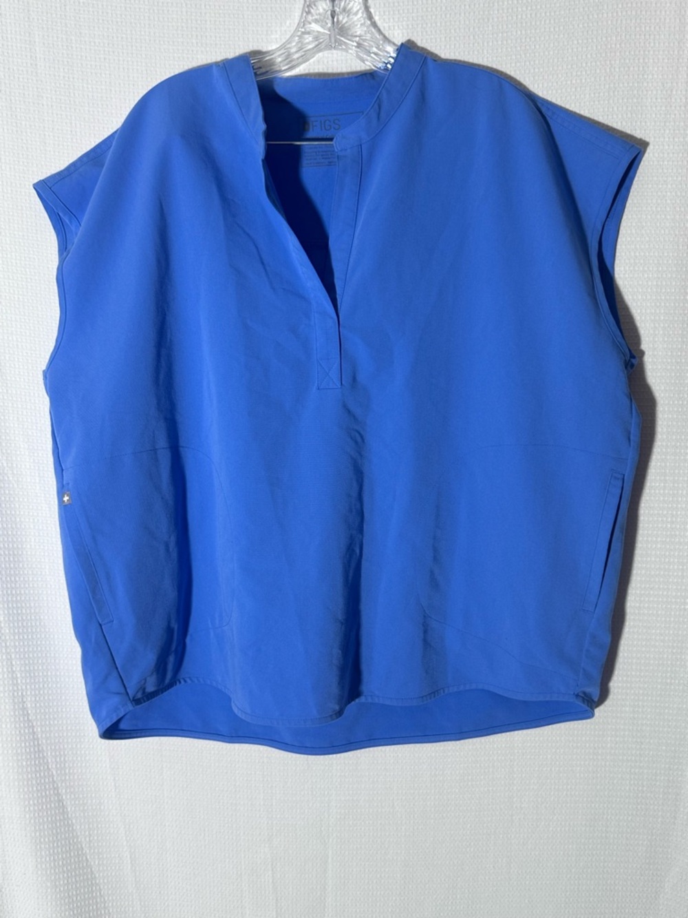 Figs Royal Blue Sleeveless Tunic Top CEIL BLUE